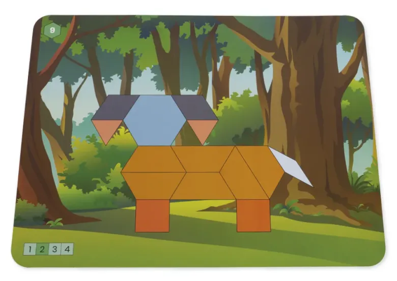 Legespiel Geometrie "Tiere & Insekten", 110-tlg.