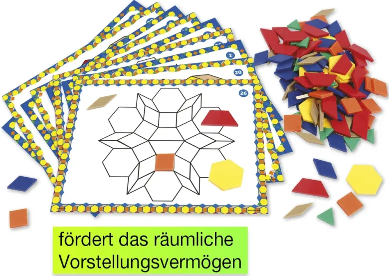 Legespiel "Geometrische Formen", 144-tlg.