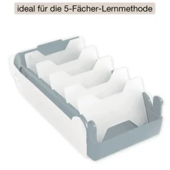 Lernbox A8 Kunststoff mit 100 Lernkärtchen