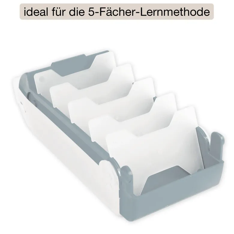 Lernbox A8 Kunststoff mit 100 Lernkärtchen