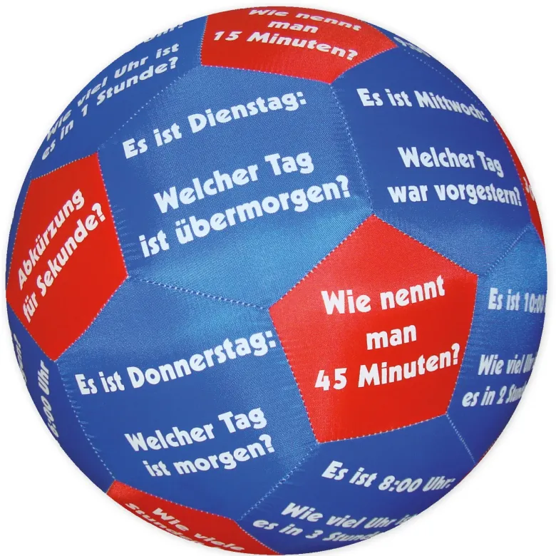 Lernspiel-Ball "Pello" - Zeit und Wochentage