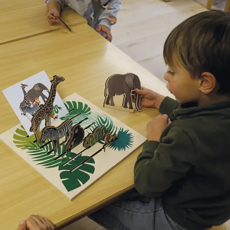 Lernspiel "Blick in den Dschungel", 16-tlg.