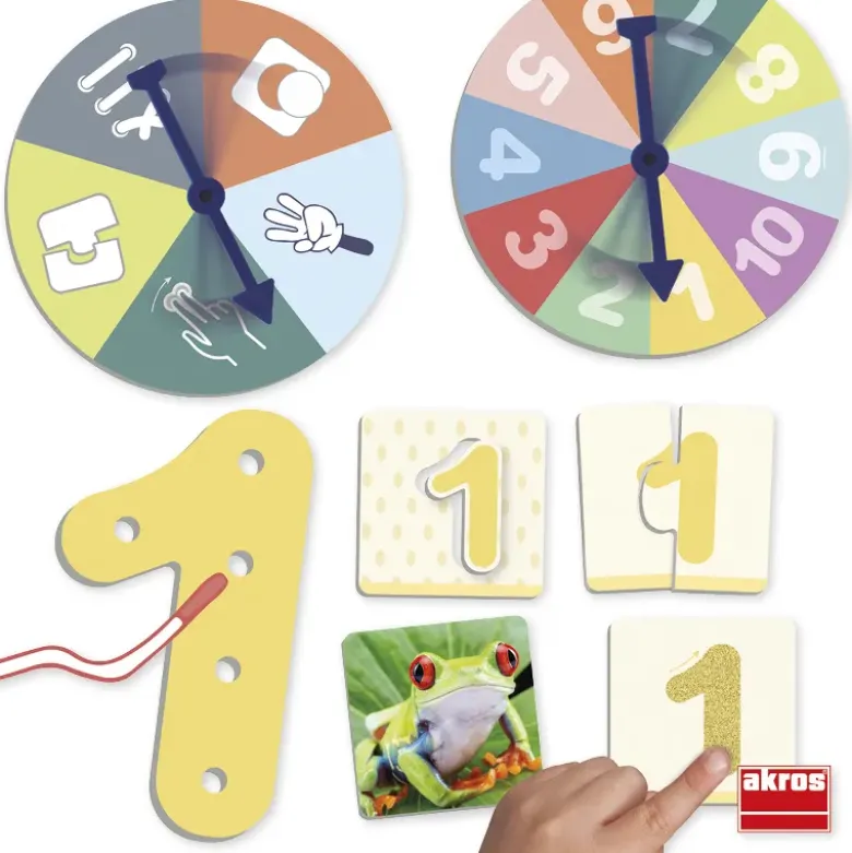 Lernspiel "Die Zahlen von 1 bis 10 spielerisch erfassen", 62-tlg.