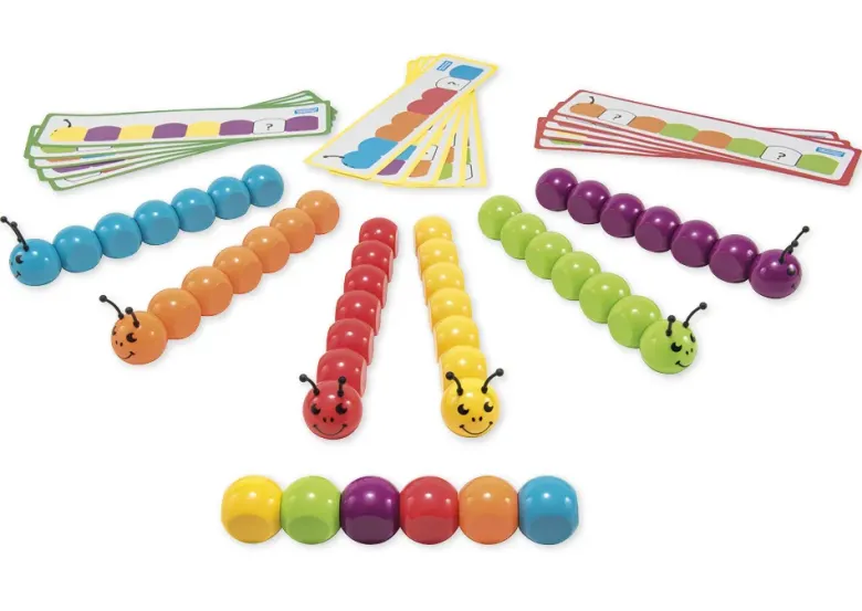 Lernspiel "Magnetische Raupen", 63-tlg.