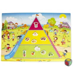 Lernspiel "Superpuzzle Ernährungspyramide", 69-tlg.