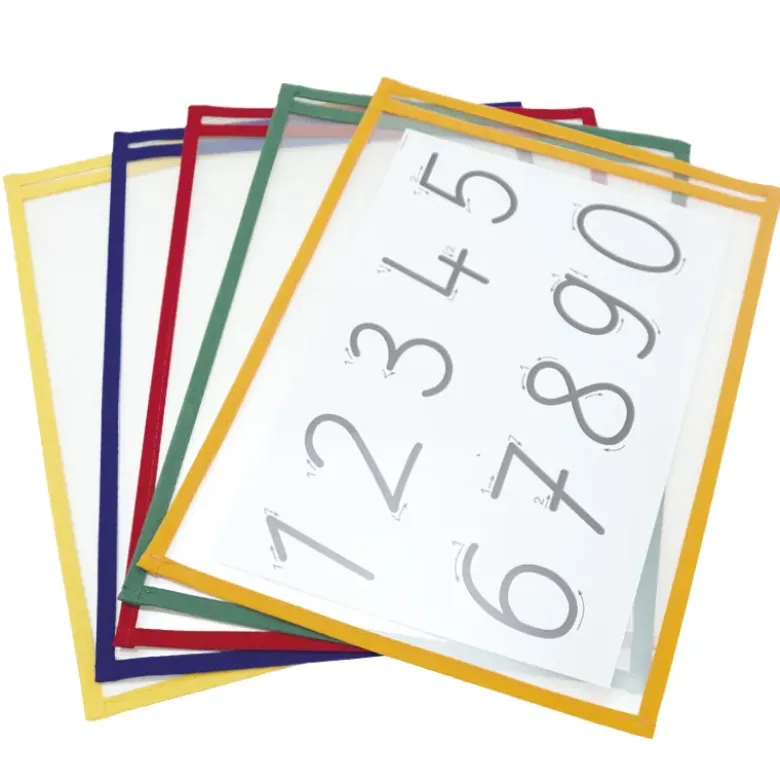 Lern- und Sammeltaschen A5-Plus hochkant, mit Farbeinfassung, 10-tlg.