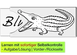 Leseschieber Wort-Krokodil