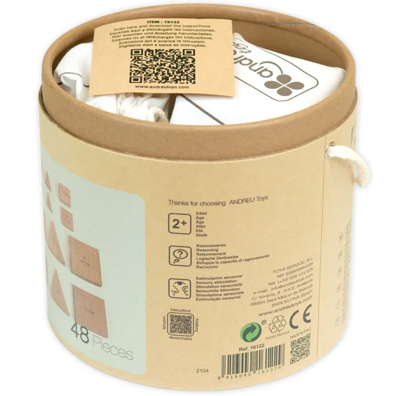 Logische Blöcke zum Tasten, 52-tlg.