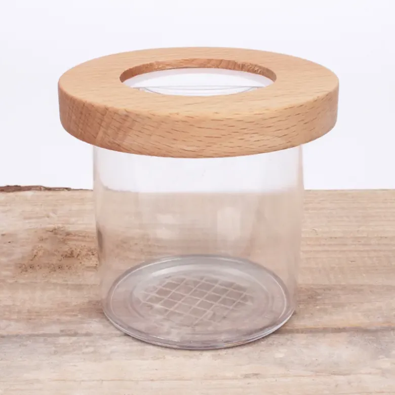 Lupen-Dose mit Holzdeckel "Natur & Digital"