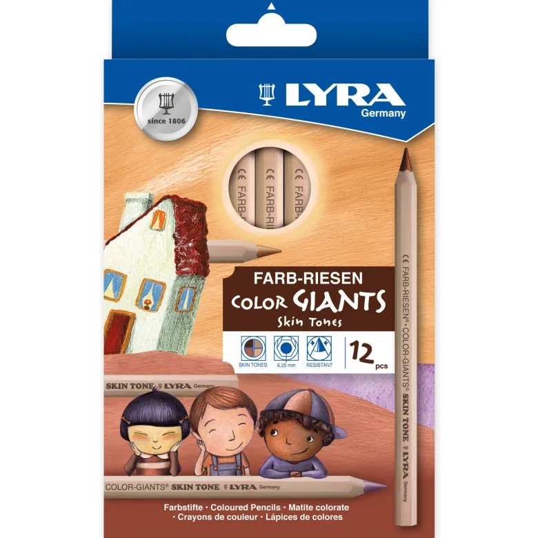 LYRA Farb-Riesen Color Giants, Skin Tones, 12-tlg.
