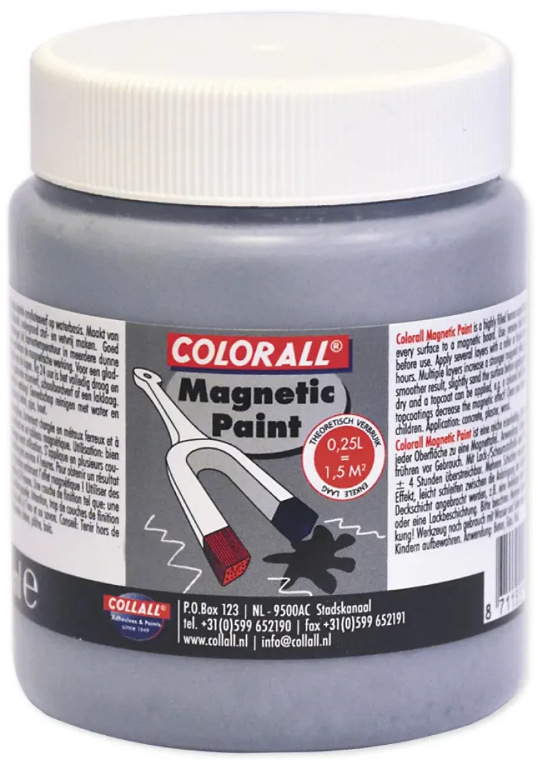 Magnet-Farbe Grau, 250 ml