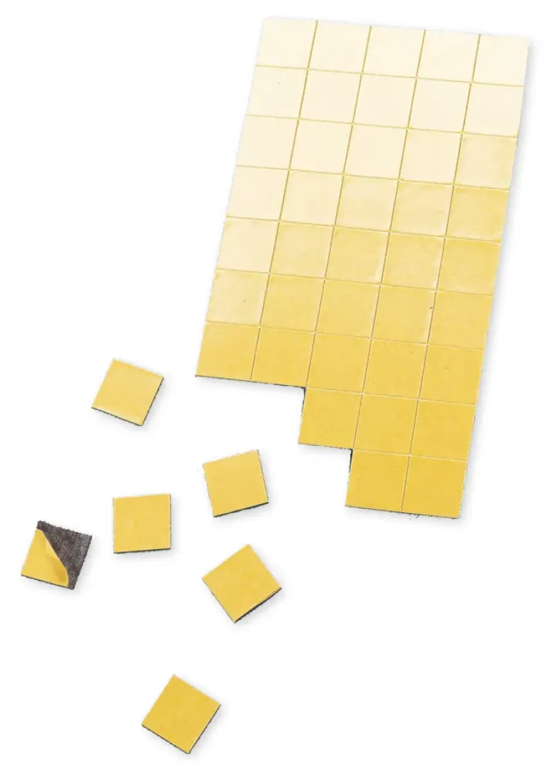 Magnet-Plättchen selbstklebend, 20x20 mm, 100 Stück
