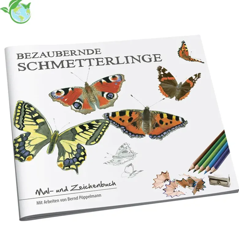 Mal- und Zeichenbuch "Bezaubernde Schmetterlinge", 32 Seiten