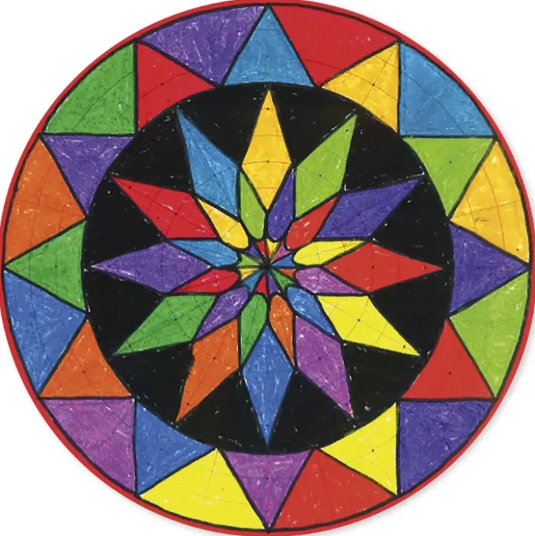 Mandala-Papier, 28x28 cm, 36 Blatt