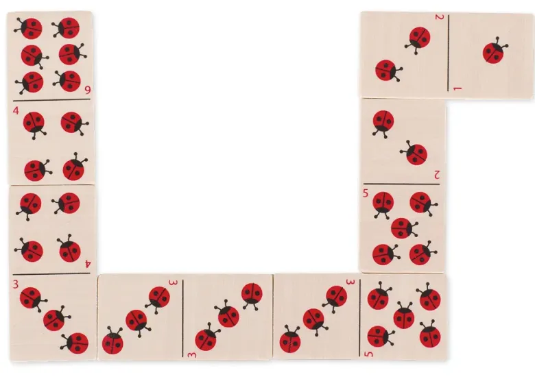 Marienkäfer-Domino, 28-tlg.