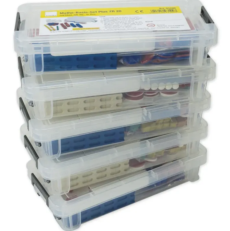 Mathe-Basis-Set Plus Zahlenraum bis 20, 58-tlg, in Box, rot/weiß