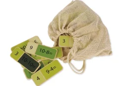 Mathematik-Domino "Subtraktionsaufgaben", 65-tlg. im Stoffbeutel