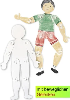 Menschensilhouetten zum Selbstgestalten, beweglich, 24 Stück