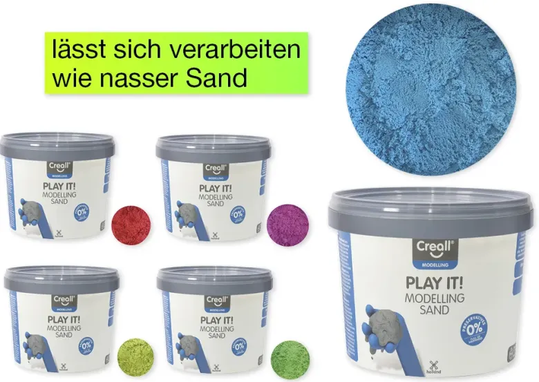 Modelliersand farbig, 750 g