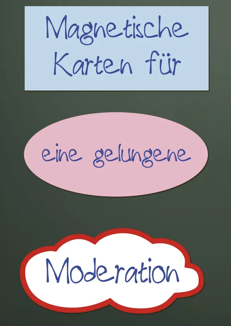 Moderations-Material "Basic", magnetisch, 9-tlg.