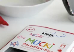 MUCKI Porzellan-Stifte kurz, Strichstärke 2-5 mm, 5 Stück