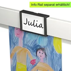 Namensschild für Info-Leiste, weiß, 1 Stück