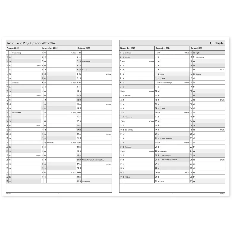 Natura-Planer-Set 2026/2027 A5