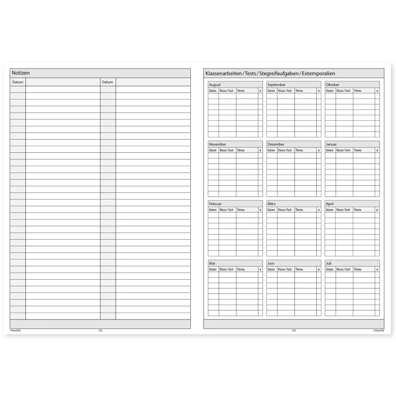 Natura-Planer-Set 2026/2027 A4-Plus