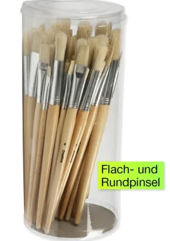 Naturhaar-Pinsel kurz, 80-tlg.