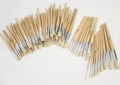 Naturhaar-Pinsel kurz, 80-tlg.