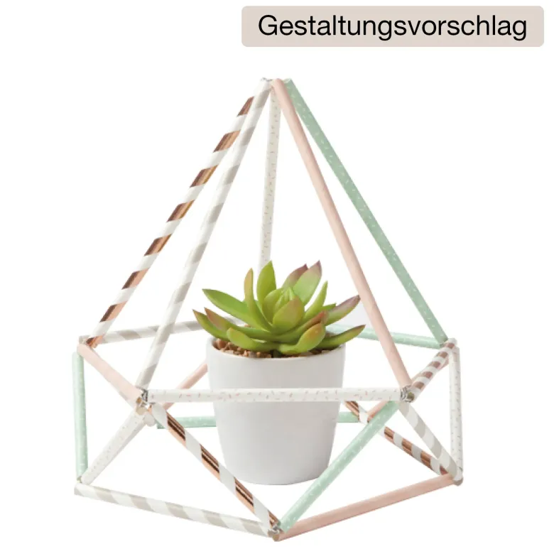 Papier-Strohhalme "Sweet Blossom" farbig sortiert, 25 Stück