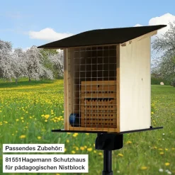 Pädagogischer Nistblock mit Beobachtungsschublade, 4-tlg.