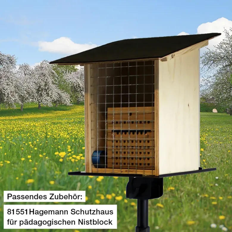 Pädagogischer Nistblock mit Beobachtungsschublade, 4-tlg.