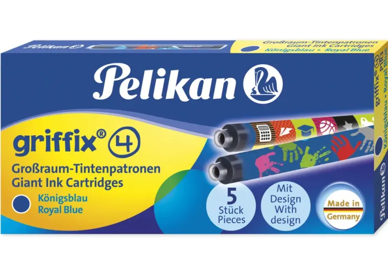 Pelikan griffix Großraum Tintenpatronen blau, 5-tlg.