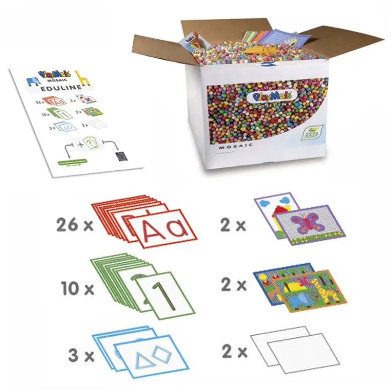 PlayMais "EDULINE MOSAIC", ca. 12.000 Teile, mit Anleitungsbuch