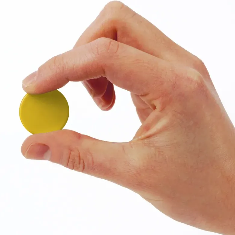 Plättchen aus Re-Plastic, vollfarbig, 100 Stück