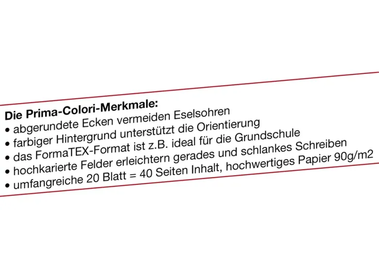 Prima-Colori Übungsheft ÜH1
