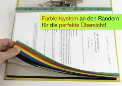 Prospekt-Hüllen A4 mit Duplex-Farbstreifen, 50 Stück