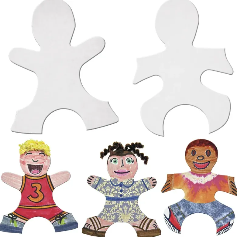 Puzzleteile aus Kinderfiguren zum Selbstgestalten, 24 Stück