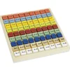 Rechen-Brett "Kleines 1x1" aus Holz, farbig, mit 81 Würfeln