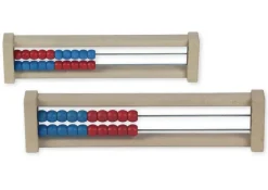 Rechenrahmen für 20-er Zahlenraum rot/blau, gerade Seitenteile