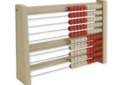 Rechenrahmen für 100-er Zahlenraum rot/weiß