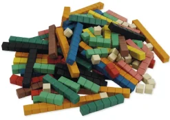 Rechenstäbe aus RE-Wood, 126-tlg., in Stapel-Box