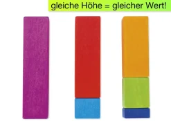 Rechenstäbe in Regenbogenfarben, 100-tlg.