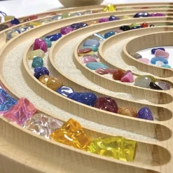 Regenbogen-Brett aus Holz, 45x22 cm