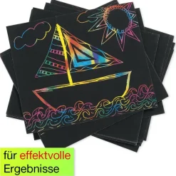 Regenbogen-Kratzpapier, 100 Blatt