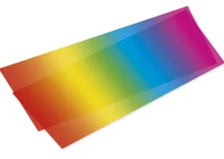 Regenbogen-Transparentpapier 22x51 cm, 25 Bogen