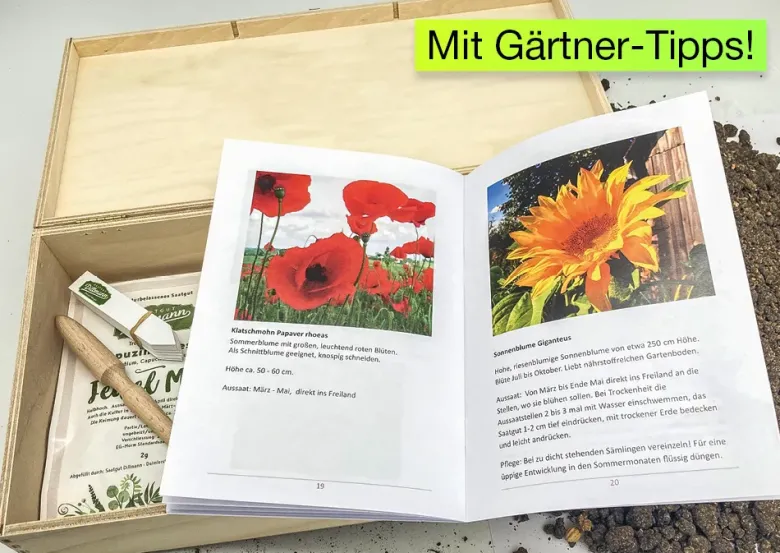 Saatgut-Box "Gartenbox für Kinder", Set 1, 67-tlg.