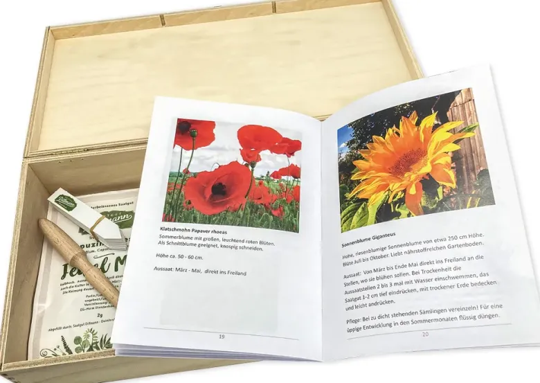 Saatgut-Box "Gartenbox für Kinder", Set 1, 67-tlg.
