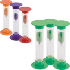 Sanduhren-Set 3-tlg., 14,5 cm hoch, 5 cm ø (1 Zeiteinheit)